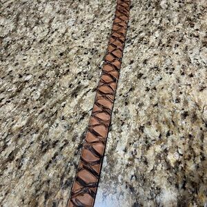 Men’s western pirarucu belt